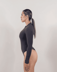 SLATE LONG SLEEVE BODYSUIT