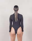 SLATE LONG SLEEVE BODYSUIT