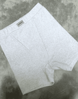 PRE ORDER - HIGH WAISTED BIKER SHORTS - MARL GREY