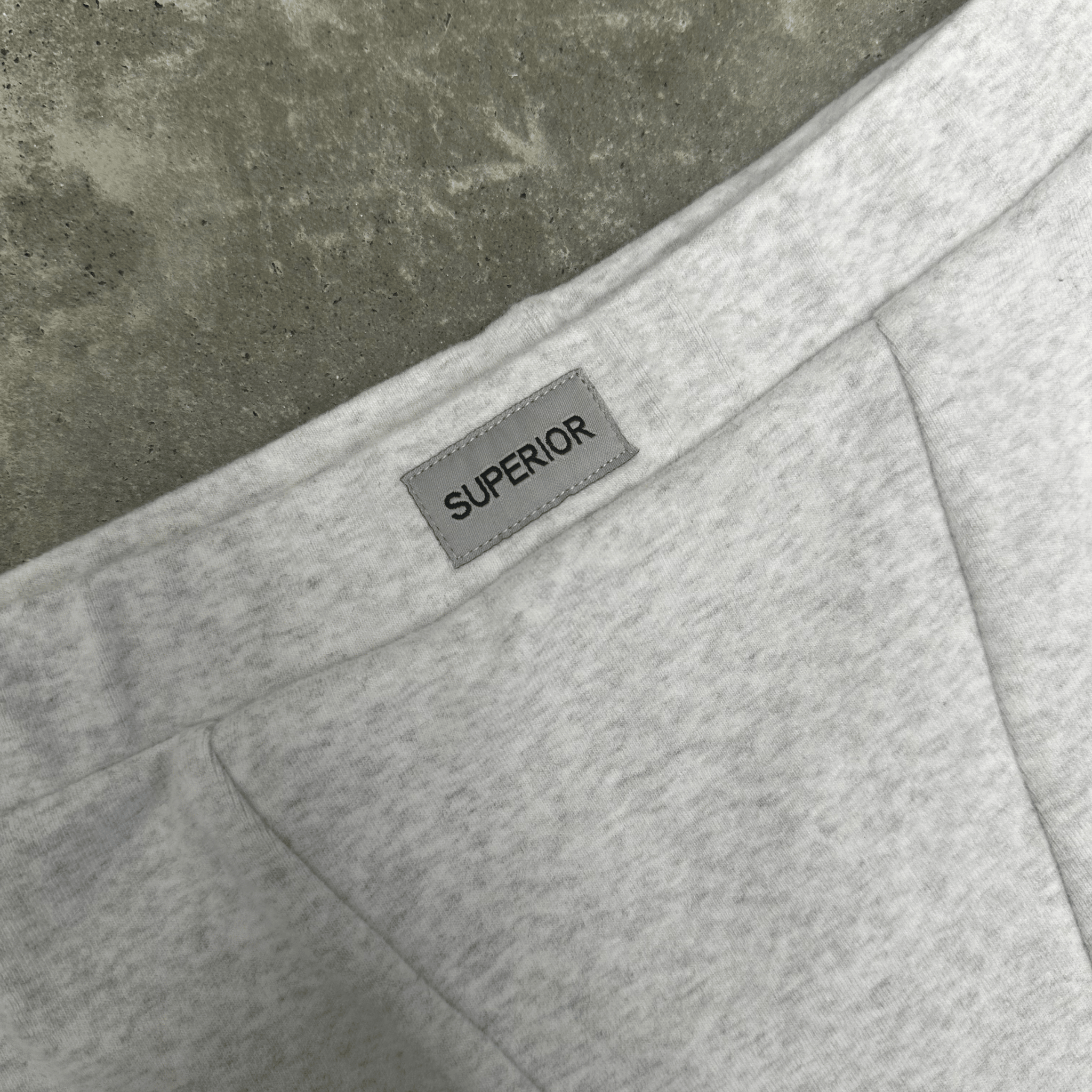 PRE ORDER - HIGH WAISTED BIKER SHORTS - MARL GREY