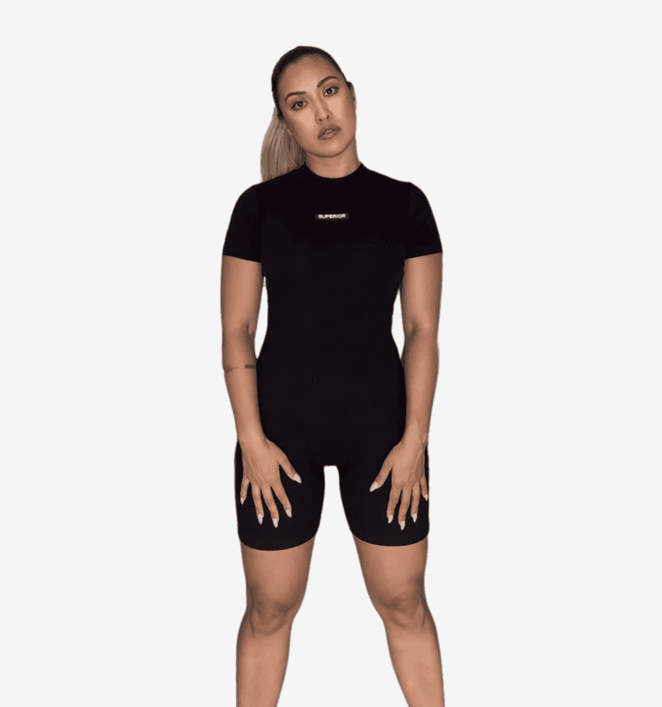 Black unitard hero banner