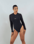 SLATE LONG SLEEVE BODYSUIT