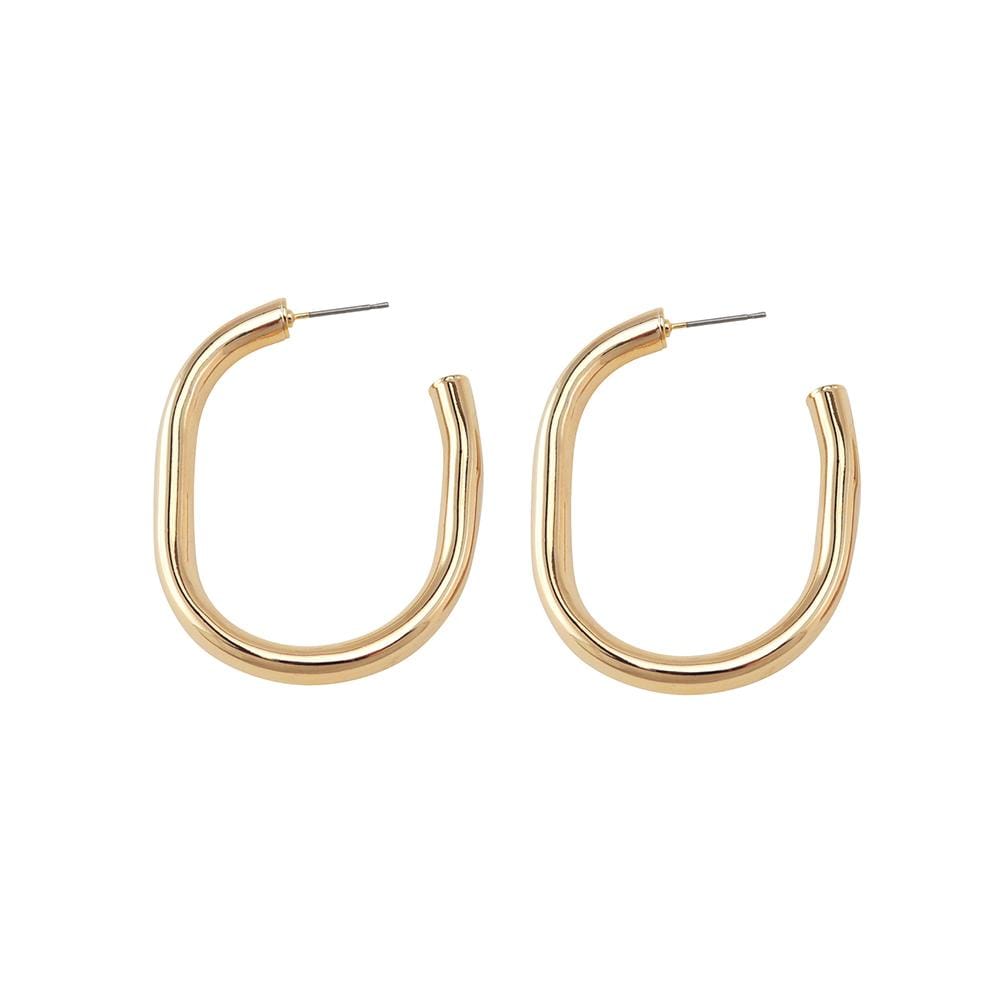 gold hoop earrings