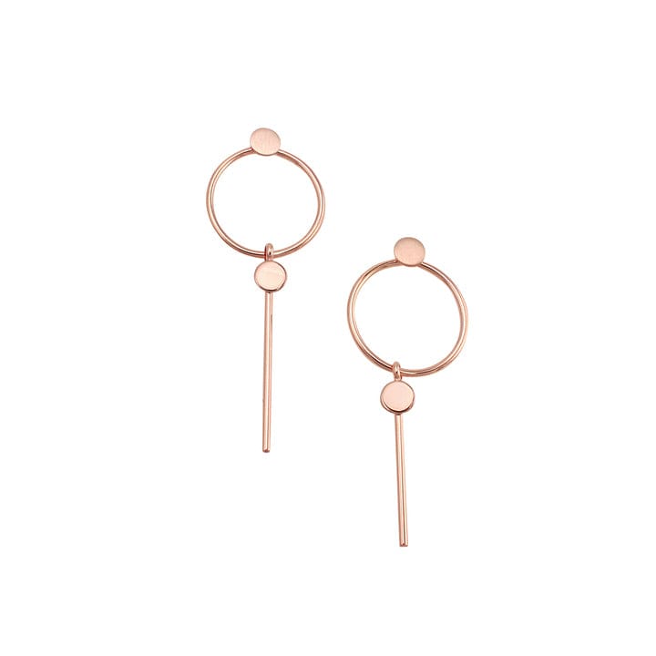 rose gold earrings