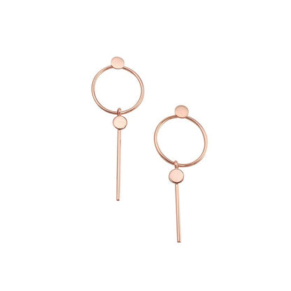 rose gold earrings