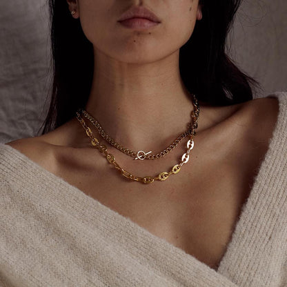 gold necklace